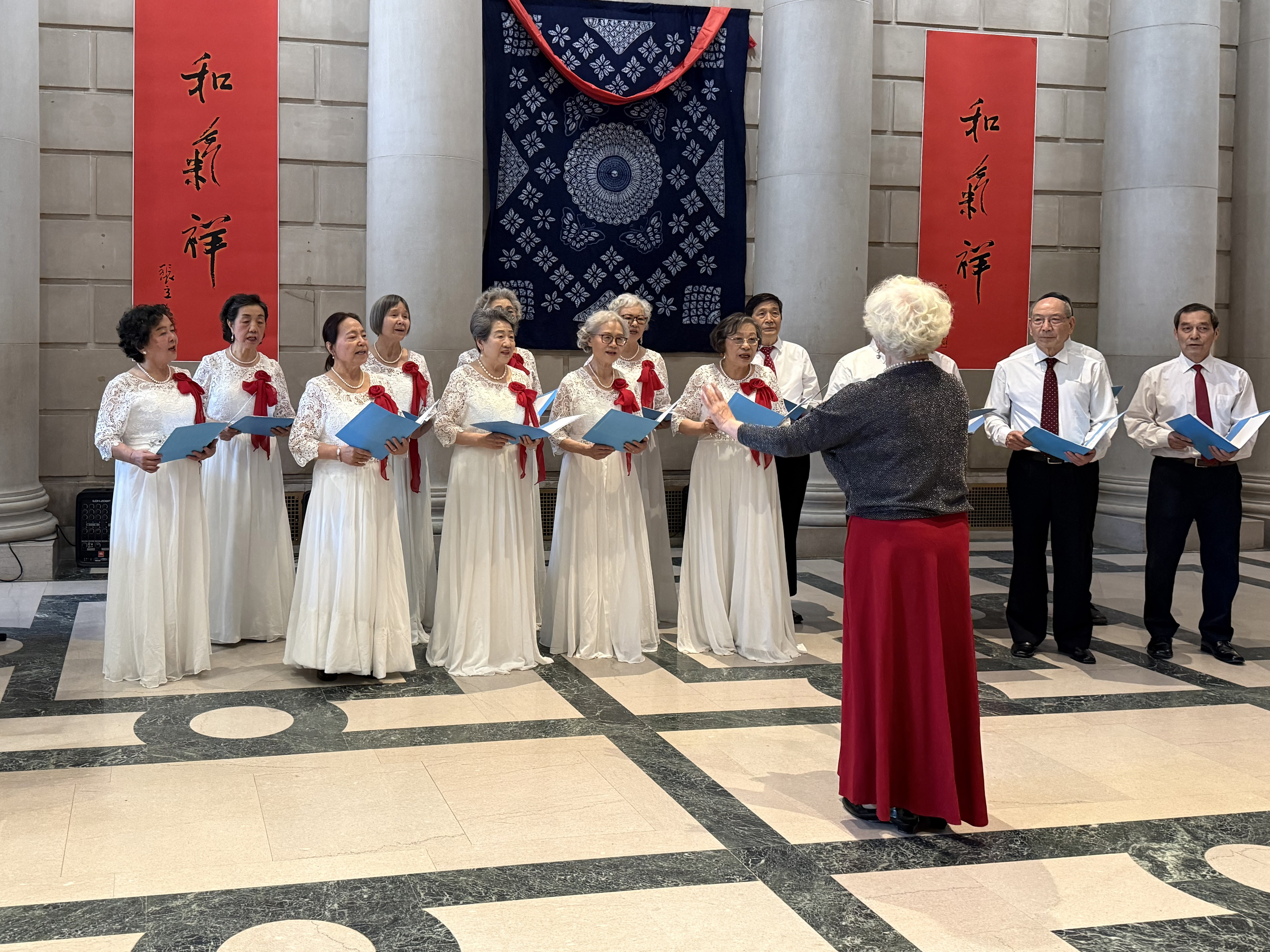 2026年3月14日,費城公園大道中心圖書館舉辦了慶祝中國新年活動。(楊茜/大紀元)