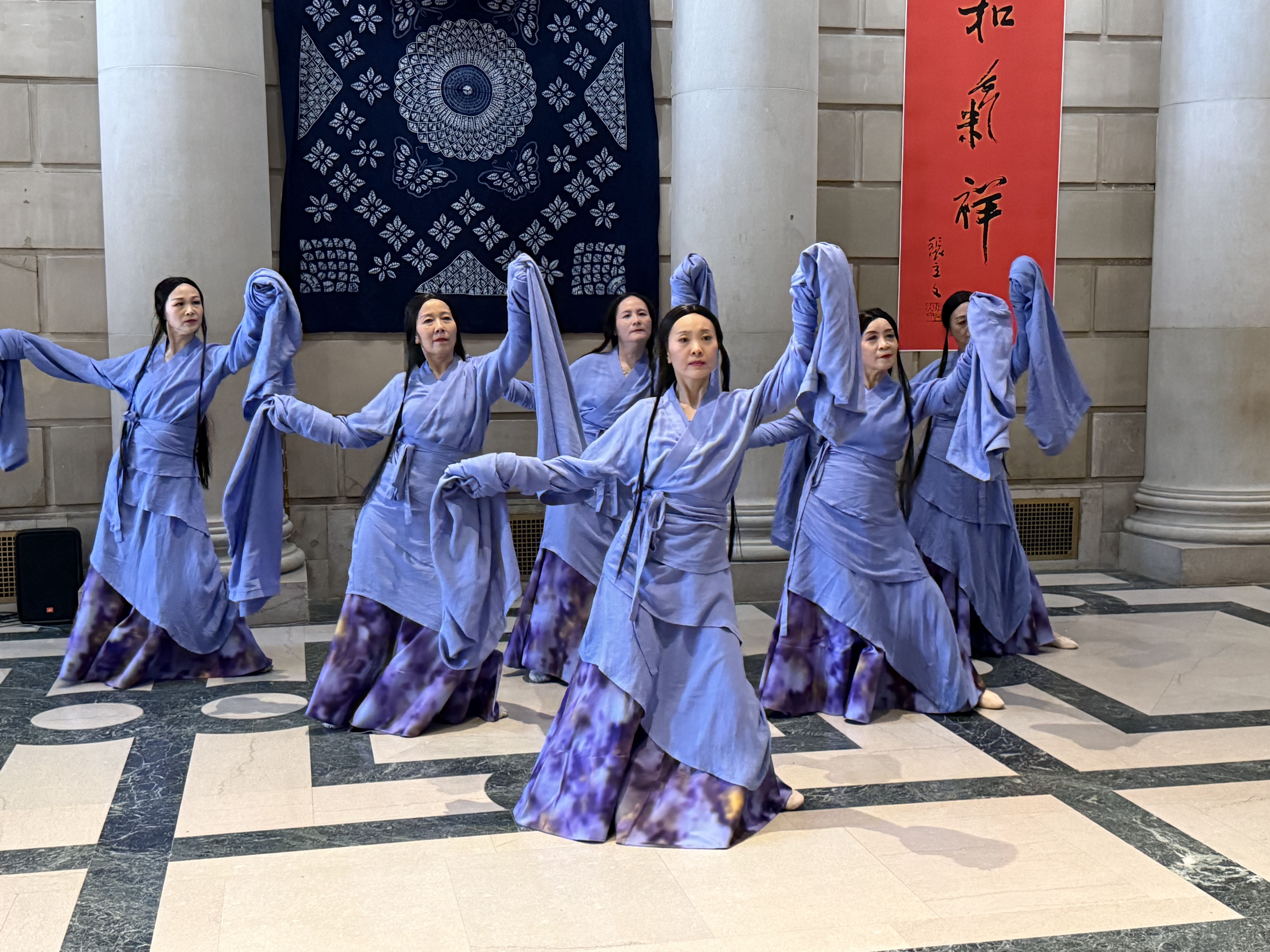 2026年3月14日,費城公園大道中心圖書館舉辦了慶祝中國新年活動。(楊茜/大紀元)