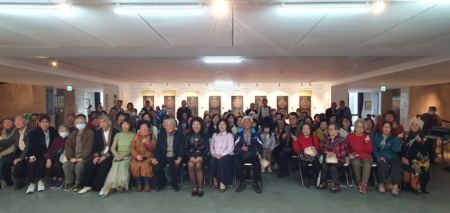 「耄耋追藝~溫呈祥書畫個展」132幅書畫展真性情,為人處事細心、用心又盡心,開幕日各書畫會理事長、名家都出席祝賀。