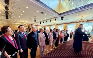齐鲁会馆春祭团拜暨交接典礼 传承孔子文化