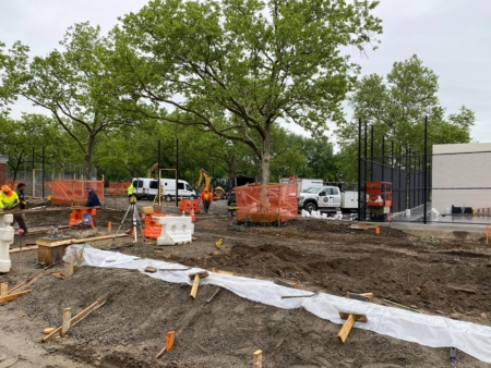 凱辛娜走廊公園(Kissena Corridor Park)遊樂場翻新動工。