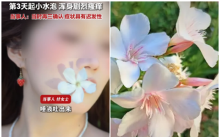 福建女生口含夾竹桃拍照 2天後悲劇發生了