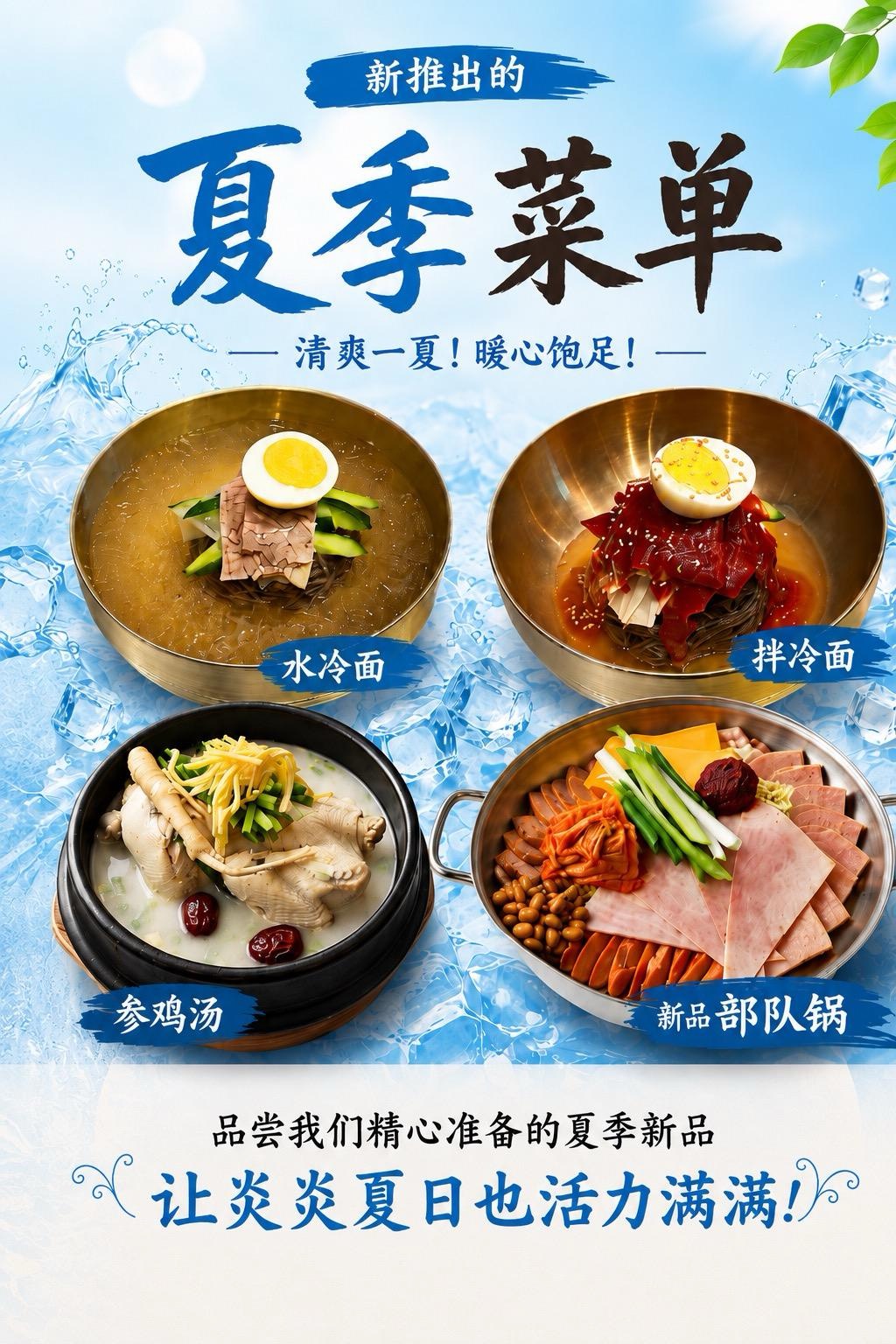 曼哈頓韓國城與新澤西Fort Lee的韓國餐廳甘味屋(Gammeeok)推出夏日菜單。(甘味屋提供)