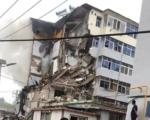 遼寧葫蘆島一居民樓發生爆炸 一側已塌陷殆盡