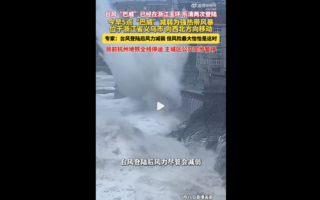 巴威登陸浙江 15米巨浪拍岸 局地水位近2米