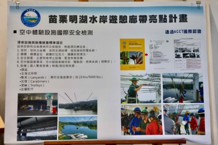 滑索設施與裝備檢查標準 均通過ACC國際認證