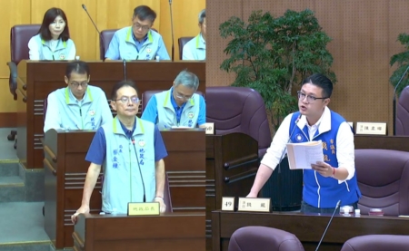 國民黨團議員錢龍質詢焦點放在各重劃區之動工期程,尤其是桃園航空城安置街廓。