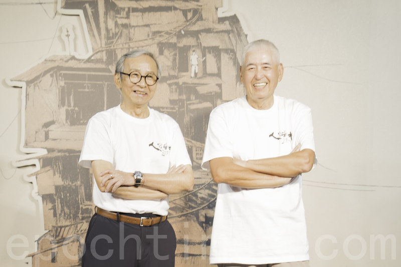 8月18日,《人間條件三:台北上午零時》舉辦重返舞台記者會。圖為吳念真(左)、柯一正。(許基東/大紀元)