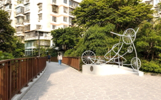 桃园中坜旧城化身美术馆 公共艺术串联自行车道