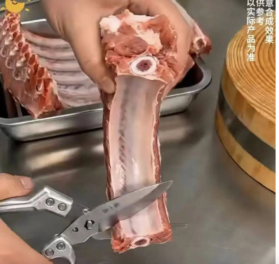 剪刀輕鬆剪排骨？ 張小泉AI廣告視頻翻車